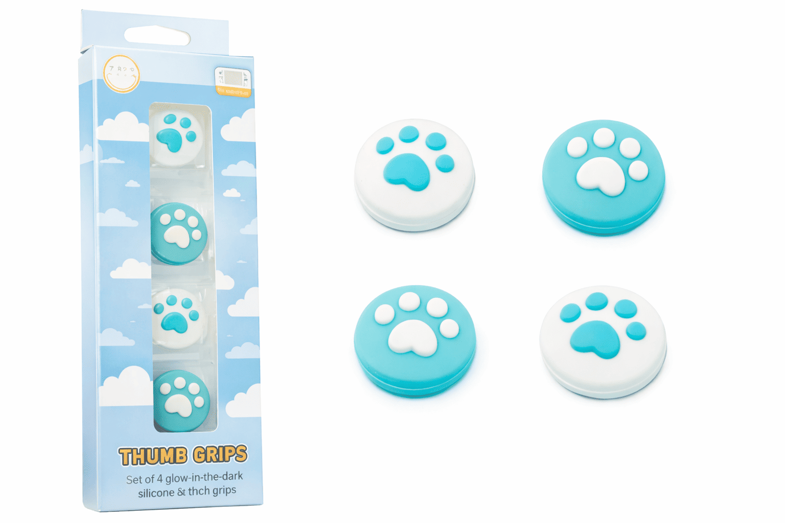 Grips de Silicona "Neko-Touch" – Control y Estilo para Consolas de la Tienda Retrovi™ (4 pares)