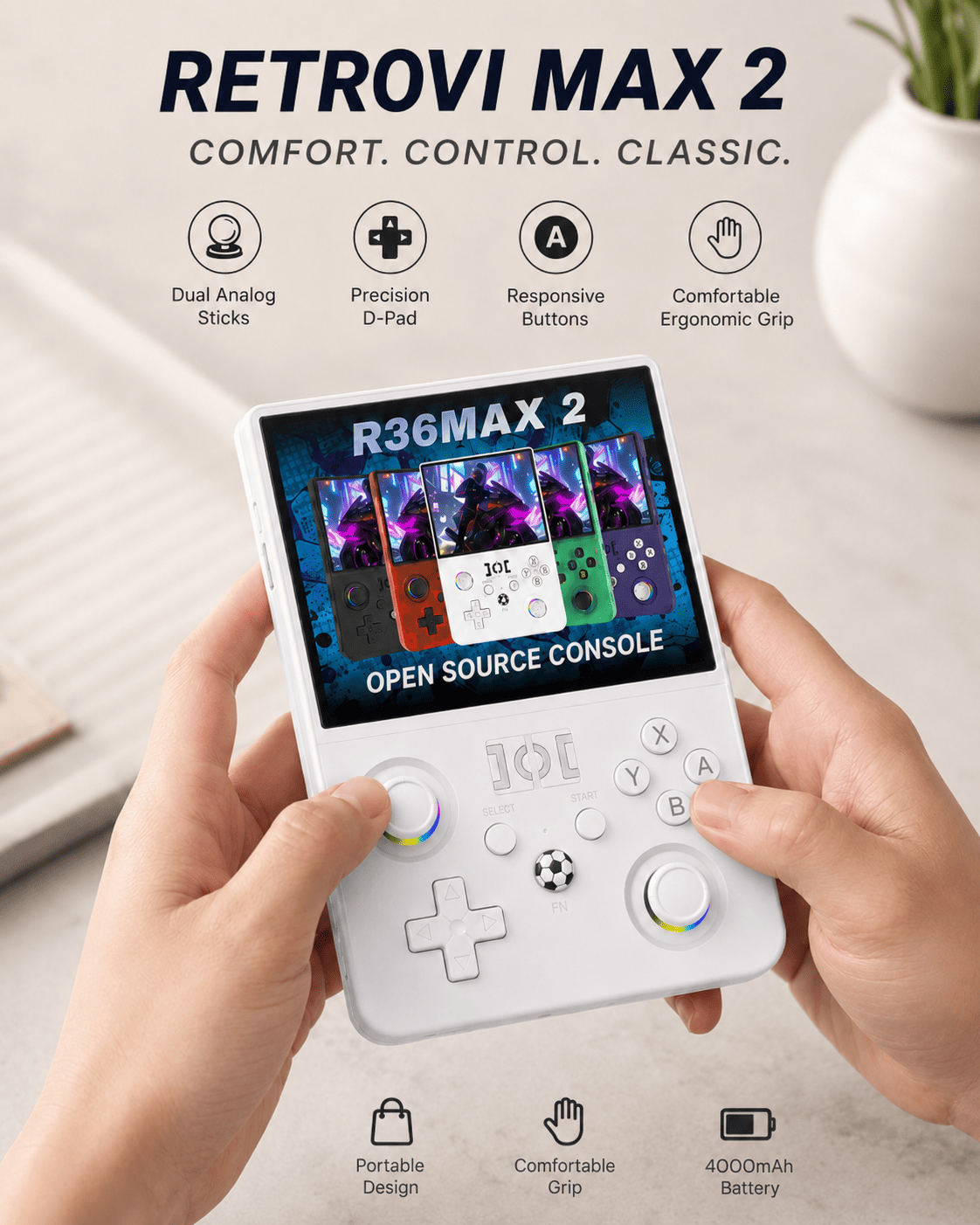 Retrovi Max 2 | Consola retro portátil de 4,5 pulgadas